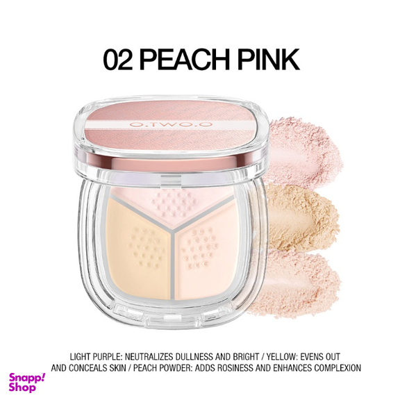 پودر فیکس 24 ساعته او تو او رنگ 02 peach pink