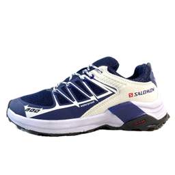 کتانی مردانه طرح سالامون کد 050 رنگ سفید سرمه‌ ای