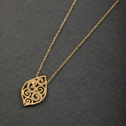 گردنبند طلا 18 عیار زنانه جواهری سون کد 2488