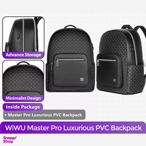 کوله پشتی لپ تاپ ویوو مدل Master Pro Luxurious مناسب سایز 15.6 اینچ
