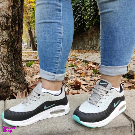 کفش پیاده روی طرح نایک ایرمکس کد 009 رنگ طوسی