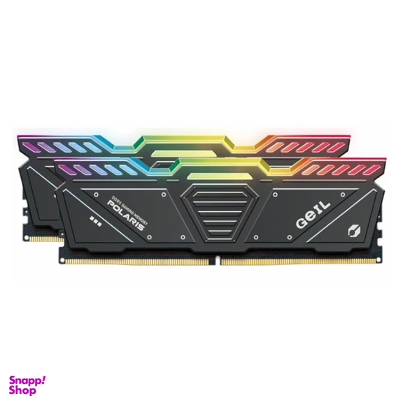 رم دسکتاپ گیل مدل Polaris فرکانس DDR5 5200MHZ ظرفیت 32 گیگابایت بسته 2 عددی