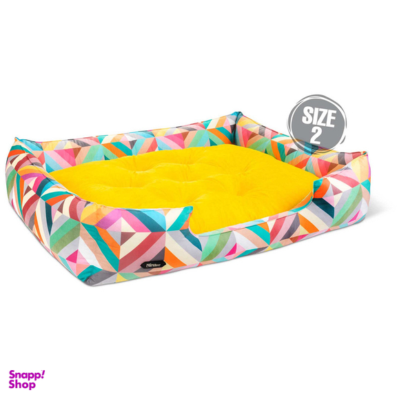 جای خواب سگ و گربه نیناپت مدل وی آی پی یو طرح لوزی