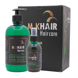 ماسک مو مروان خیر مدل کافئین حجم 500 میلی لیتر به همراه تونیک تقویت کننده حجم 150 میلی لیتر