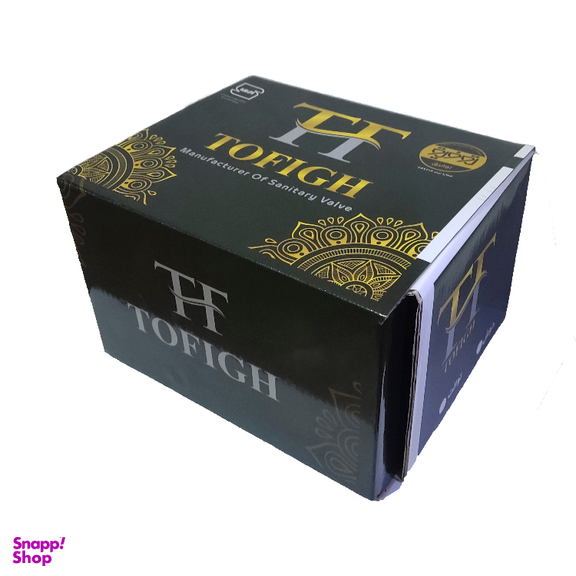 ست شیرآلات توفیق مدل اوج full black مجموعه 6 عددی