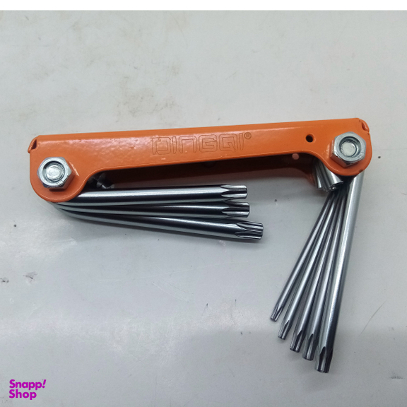 آچار آلن ستاره ای دینگشی مدل  DF845S مجموعه 8 عددی