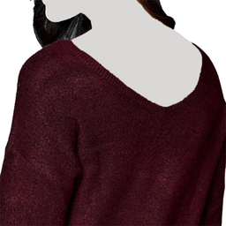 پیراهن زنانه اسمارا کد ESMD01 رنگ زرشکی