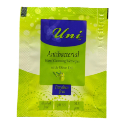دستمال مرطوب ضدعفونی کننده یونی لد مدل روغن زیتون آنتی باکتریال بسته 40 عددی