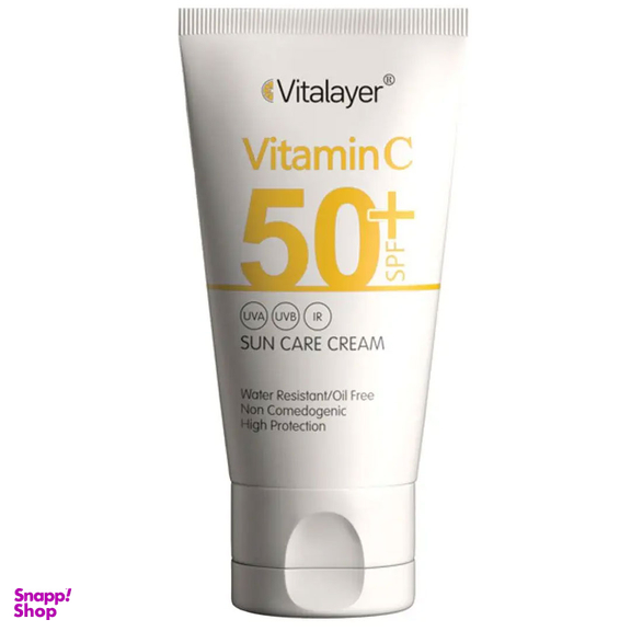 کرم ضد آفتاب ویتالیر با SPF50 مدل Vitamin C حجم 40 میلی‌‌ لیتر