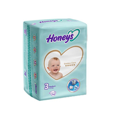 پوشک بچه هانیز سایز 3 بسته 16 عددی