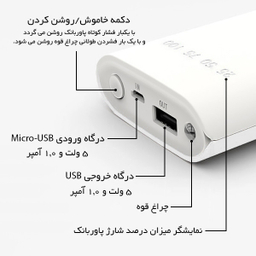 پاوربانک پی زد ایکس مدل C146 ظرفیت 10400 میلی آمپر ساعت