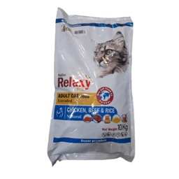 غذای خشک گربه ریلکسی مدل مولتی کالر وزن 10 کیلوگرم