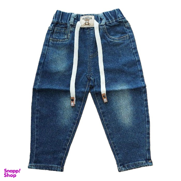 شلوار جین بچگانه مدل تدی رنگ آبی