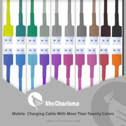 کابل تبدیل USB به Lightning شی کاریزما مدل MEHRNAM طول 1.2 متر