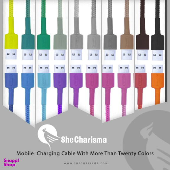 کابل تبدیل USB به Lightning شی کاریزما مدل MEHRNAM طول 1.2 متر