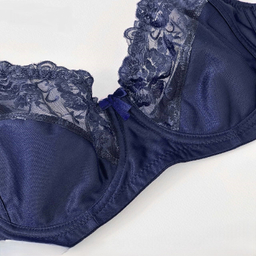 سوتین زنانه نوشه پوش کد 20407 رنگ سرمه ای