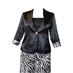 ست کت و شلوار زنانه ویولت کد 002 رنگ مشکی