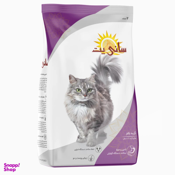 غذای خشک گربه بالغ سانی پت مدل Adult Cat طعم مرغ وزن 2 کیلوگرم