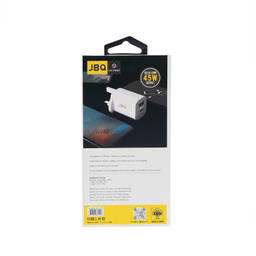 شارژر دیواری 45 وات جی بی کیو مدل HC-P5 به همراه کابل Type-C به Lightning