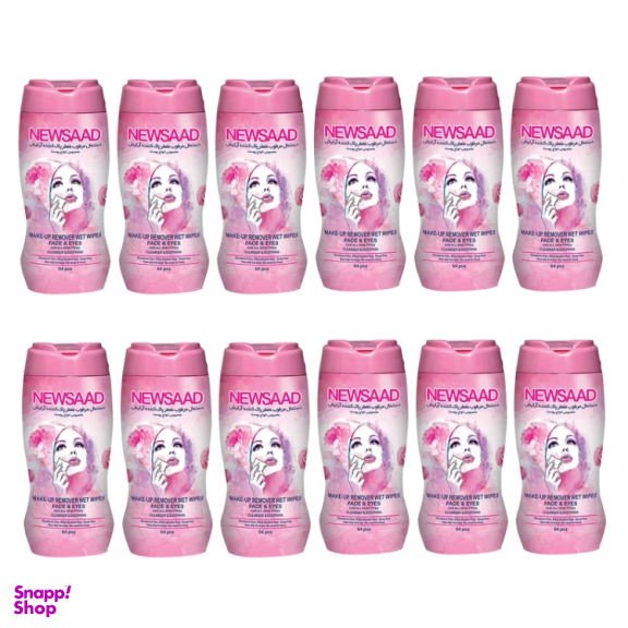 دستمال مرطوب نیوساد مدل Wet-Wipes مجموعه 12 عددی