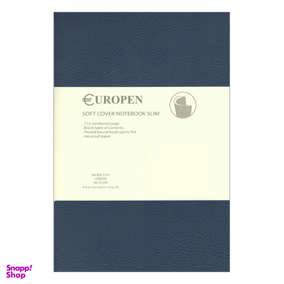 دفتر 60 برگ یوروپن مدل Soft Cover Notebook Slim