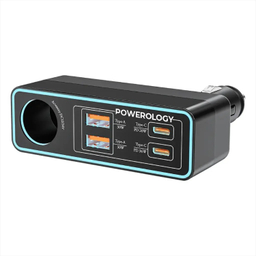 شارژر فندکی  5 پورت 125 وات پاورولوژی مدل Brio PWDA58BK