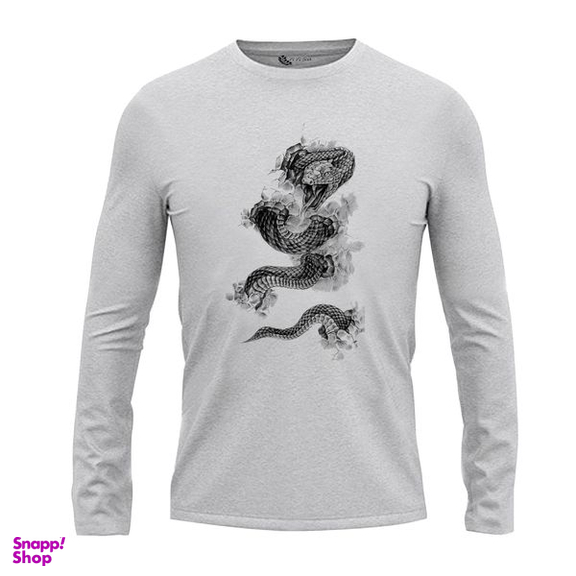 تی شرت آستین بلند مردانه مدل مار