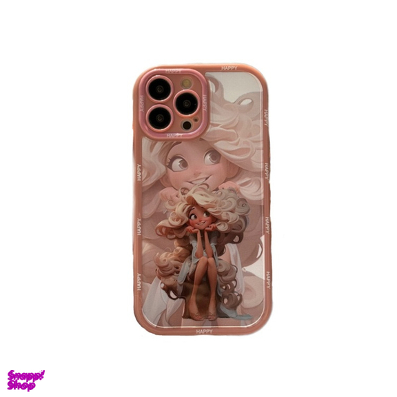 قاب گوشی موبایل مدل Happy Blonde Girl کد C1635 مناسب اپل iPhone 13 Pro Max