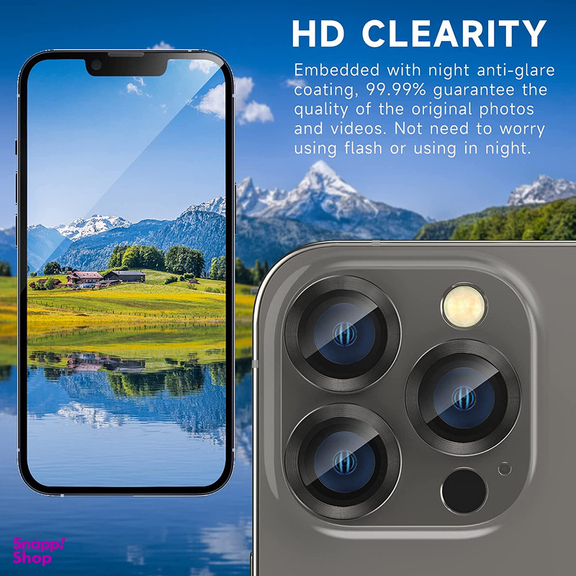 محافظ لنز دوربین بوف مدل HD-ColorLenz مناسب برای گوشی موبایل اپل Iphone 14 Pro Max / 14 Pro