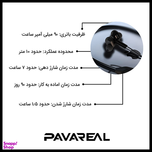 هدفون بلوتوثی پاواریال مدل H03