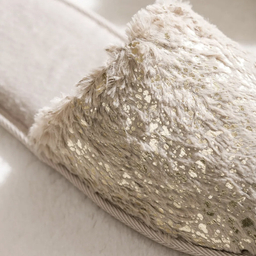 دمپایی حوله ای زنانه ال سی وایکیکی مدل سوپر شاینی استپ دار