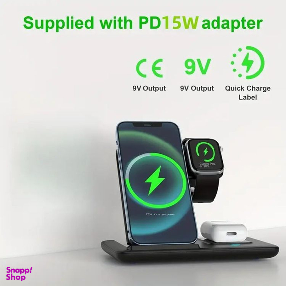 شارژ مغناطیسی 15 وات مدل Foldcharge-X3