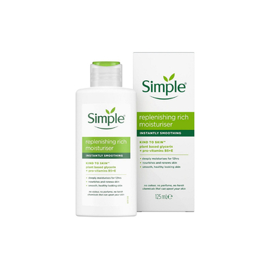 کرم آبرسان سیمپل مدل ریچ مناسب پوست خشک حجم 125 میلی لیتر