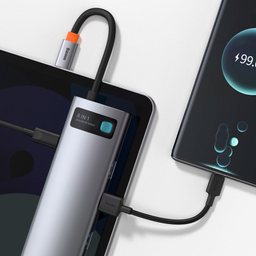 هاب 8 پورت USB-C باسیوس مدل CAHUB-CV0G