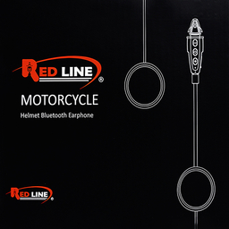 کلاه کاسکت بلوتوث دار ردلاین مدل +939 رنگ مشکی آبی