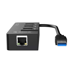 هاب 3 پورت USB 3.0 اوریکو مدل HR01-U3 همراه با پورت RJ45