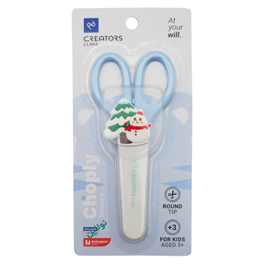 قیچی کریتورز کلاس مدل چاپلی Choply کد CCCS01 طرح آدم برفی