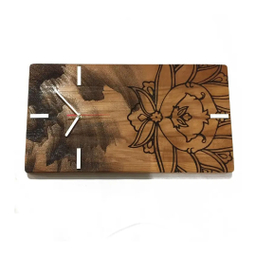 ساعت دیواری چوبی چارگوش (Chargosh) سری چ هوم مدل rc48