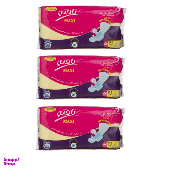 نوار بهداشتی تافته مدل Maxi مجموعه 3 عددی