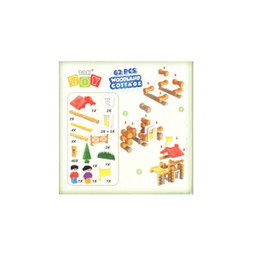 اسباب بازی 62 کلبه جنگلی 62 قطعه TAK TOY WOODLAND COTTAGE 1022