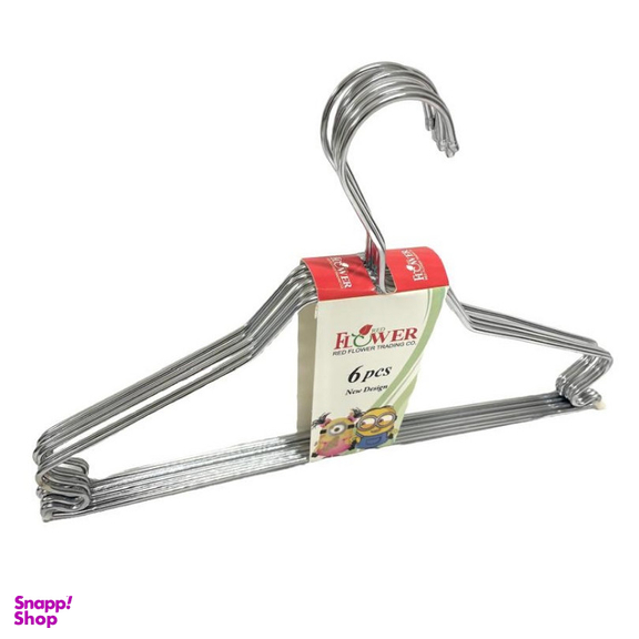 چوب لباسی کودک ردفلاور مدل A-644 S بسته 6 عددی