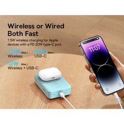 پاوربانک مغناطیسی 20 وات بیسوس مدل PPCXM20 ظرفیت 20000 میلی آمپر ساعت