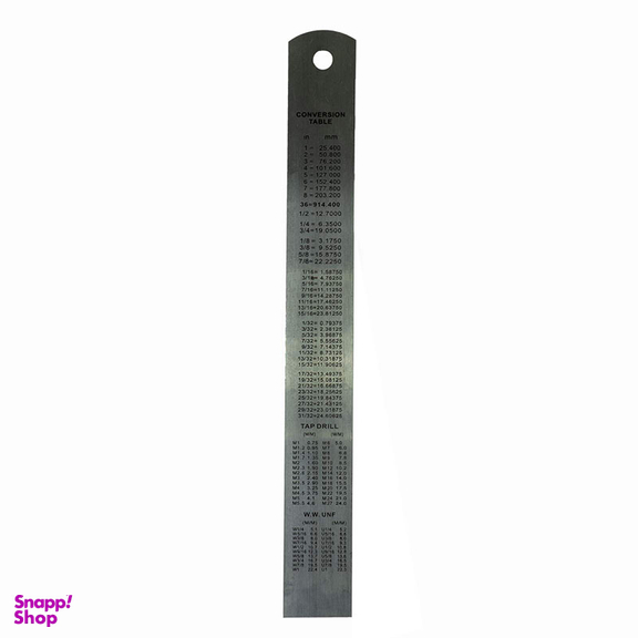 خط کش 20 سانتی کد 001 فلزی