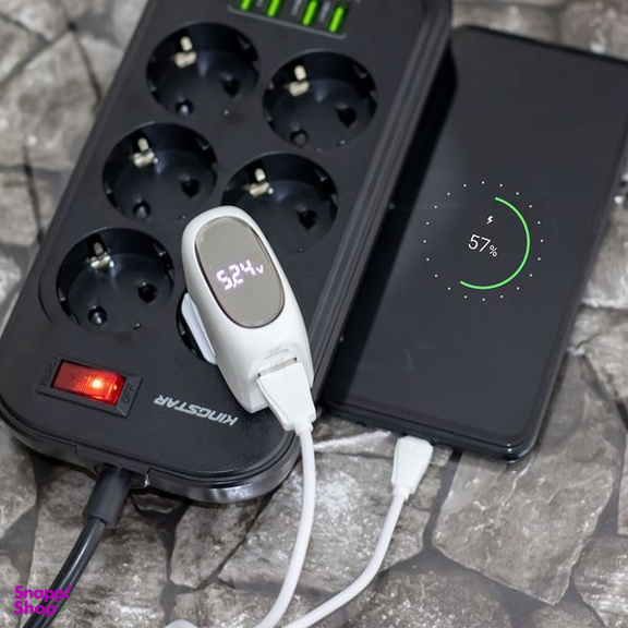 شارژر دیواری 30 وات کینگ استار مدل KW215 PD به همراه کابل USB-C