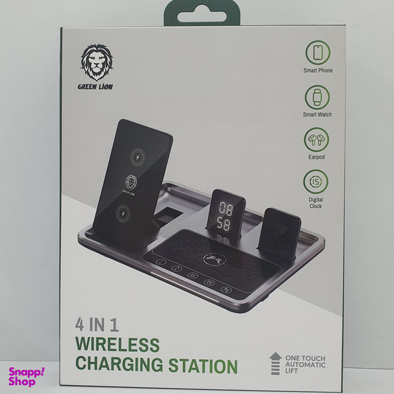 شارژر رومیزی گرین لاین مدل GN3IN1WCSBK