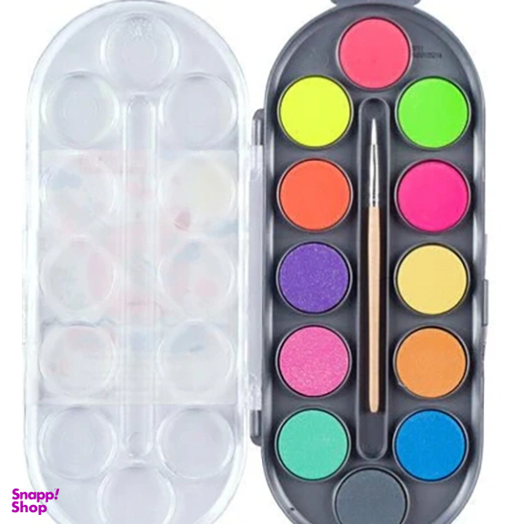 آبرنگ 12 رنگ  Bruynzeel 60152112 Metallic Neon