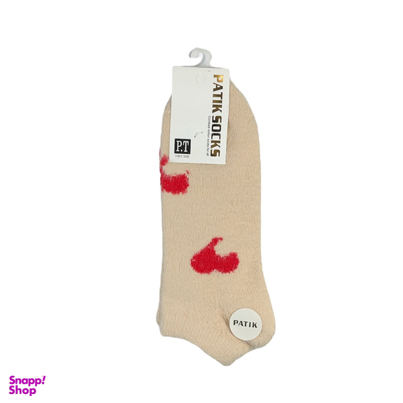 جوراب زنانه مچی پشمی طرح قلب کد 24243