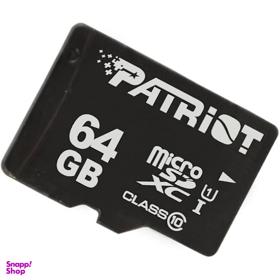 کارت حافظه microSDXC پتریوت مدل LX کلاس 10 استاندارد UHS-I U1 سرعت 80 MBps ظرفیت 64 گیگا بایت