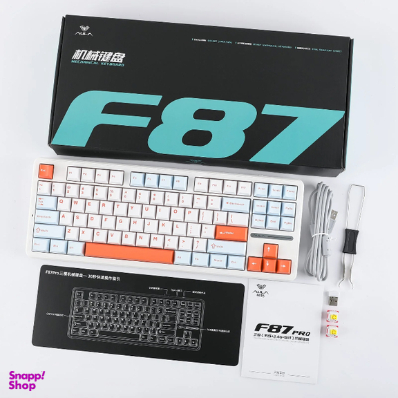 کیبورد بی سیم آئولا مدل AULA F87 Pro