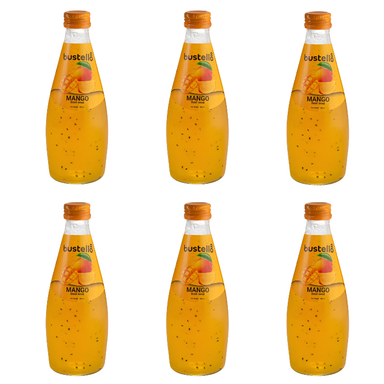 آبمیوه تخم شربتی انبه باستلو حجم 300 میلی لیتر بسته 6 عددی